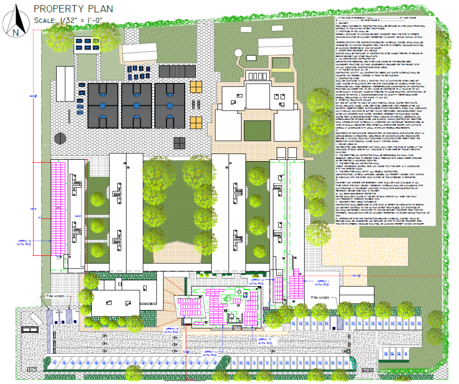 Solar panel roof layout sample